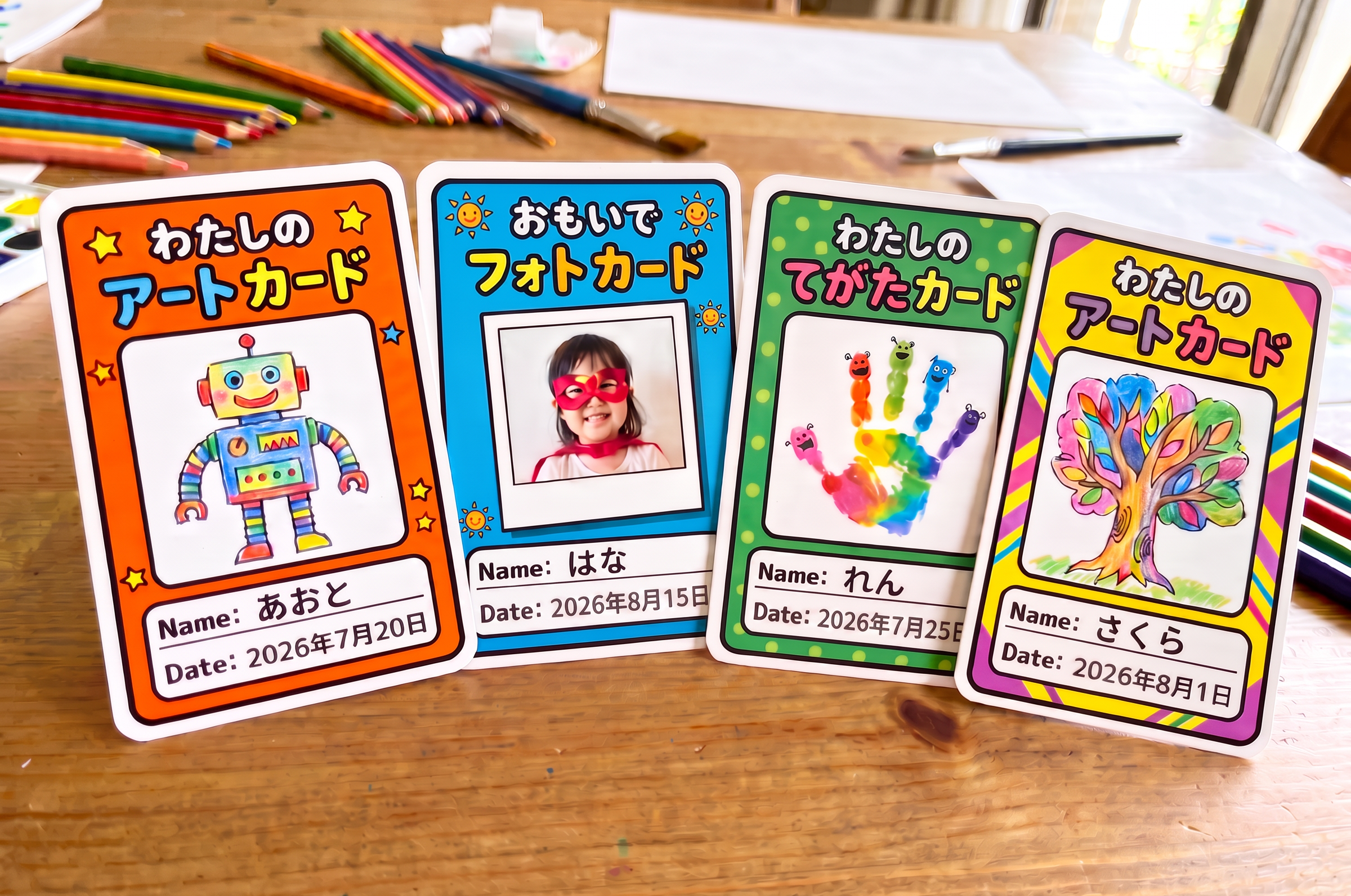 子ども向けワークショップ向けのデザイン例